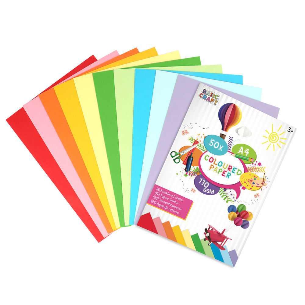 Set carton color Creative Craft, 110 gr, 50 file Set carton color Creative Craft, 110 gr, 50 file